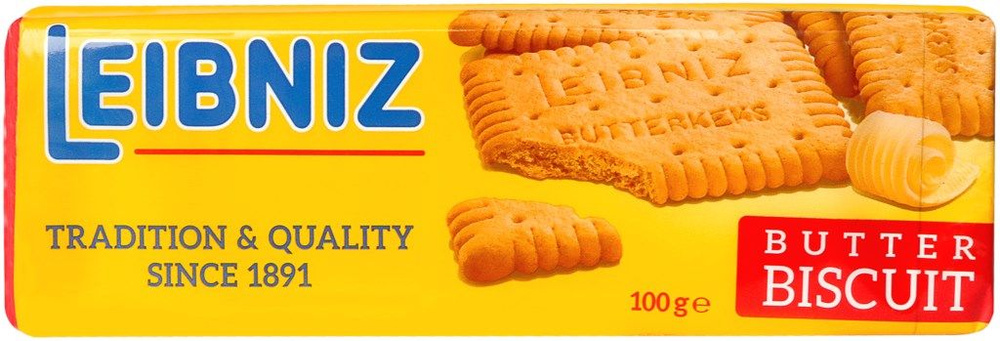 Печенье BAHLSEN LEIBNIZ BUTTER BISCUIT сливочное 100г #1