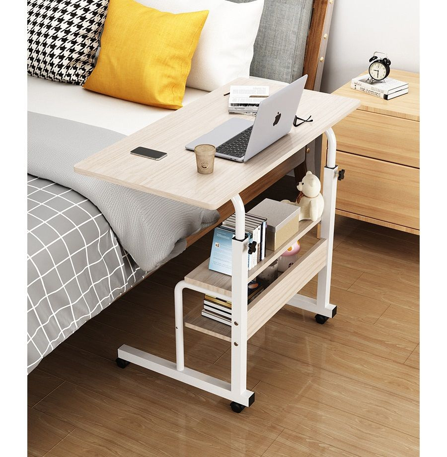 Стол подставка под ноутбук прикроватный для домашнего офиса. Складной регулируемый компьютерный столик #1