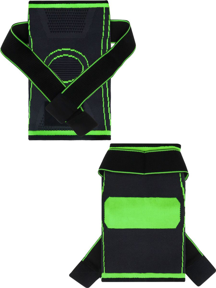 Суппорт, наколенники для роликов зелёные, размер M (34-37).Защита спортивная для коленей (Арт. НКН-4650) #1