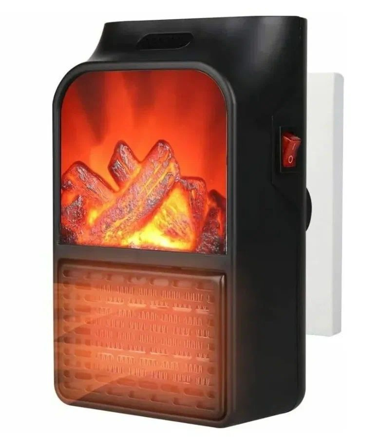 Портативный обогреватель с LCD-дисплеем камин Flame Heater 1000 Вт  #1