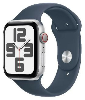 Apple Умные часы Смарт-часы Apple Watch SE GPS 40mm Silver Aluminium Case with Storm Blue Sport Band #1