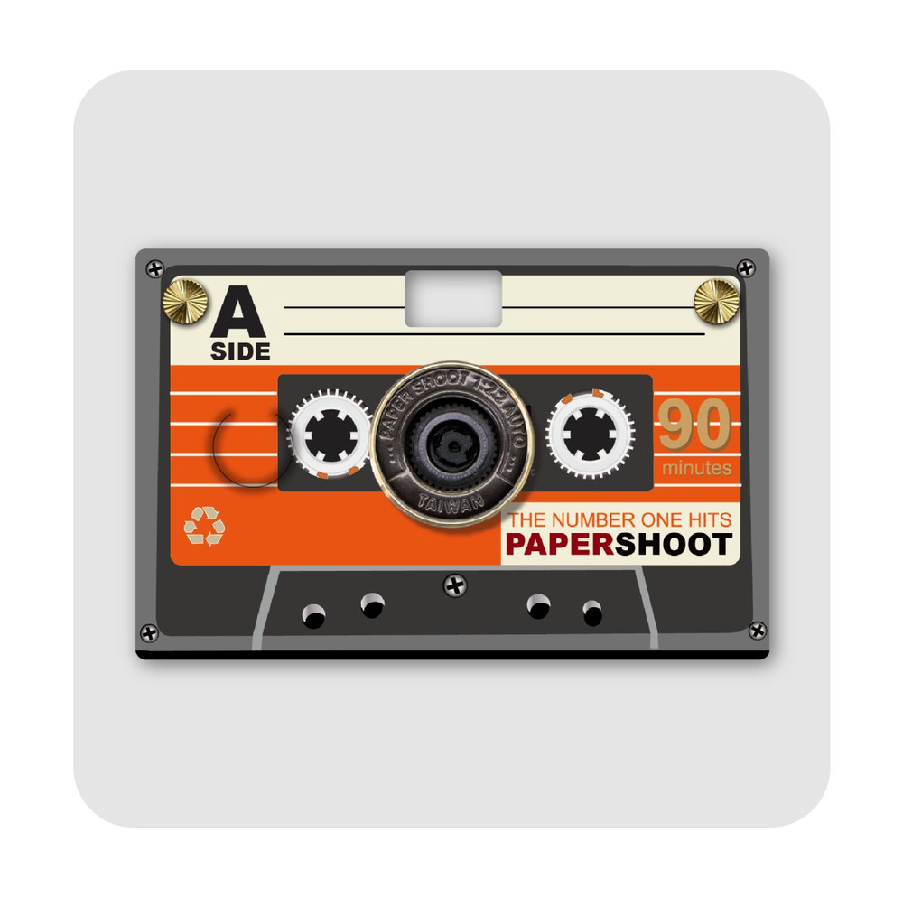 PaperShoot Компактный фотоаппарат Кассета, оранжевый, черный  #1