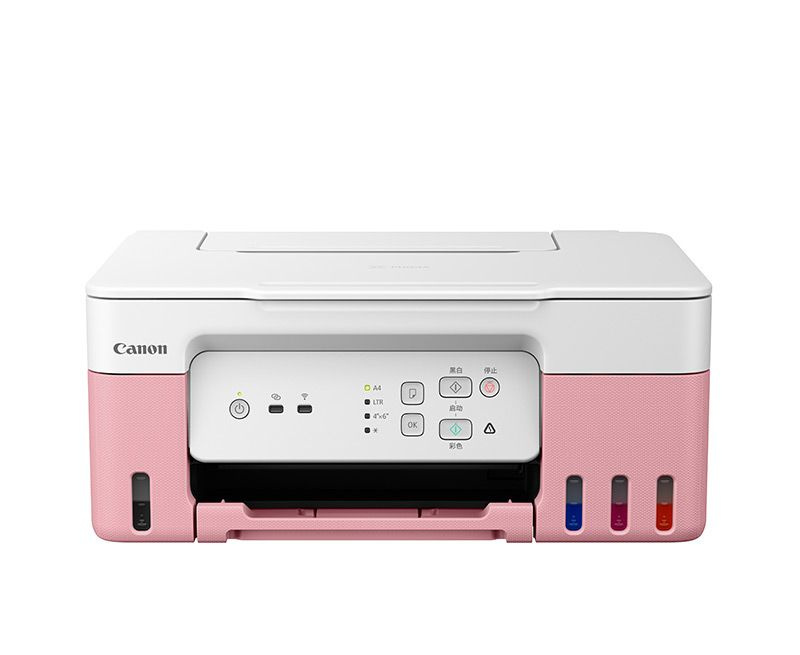 МФУ струйный цветной Canon Pixma G3833, розовый, с Wi-Fi, СНПЧ + кабель USB и стартовые чернила  #1