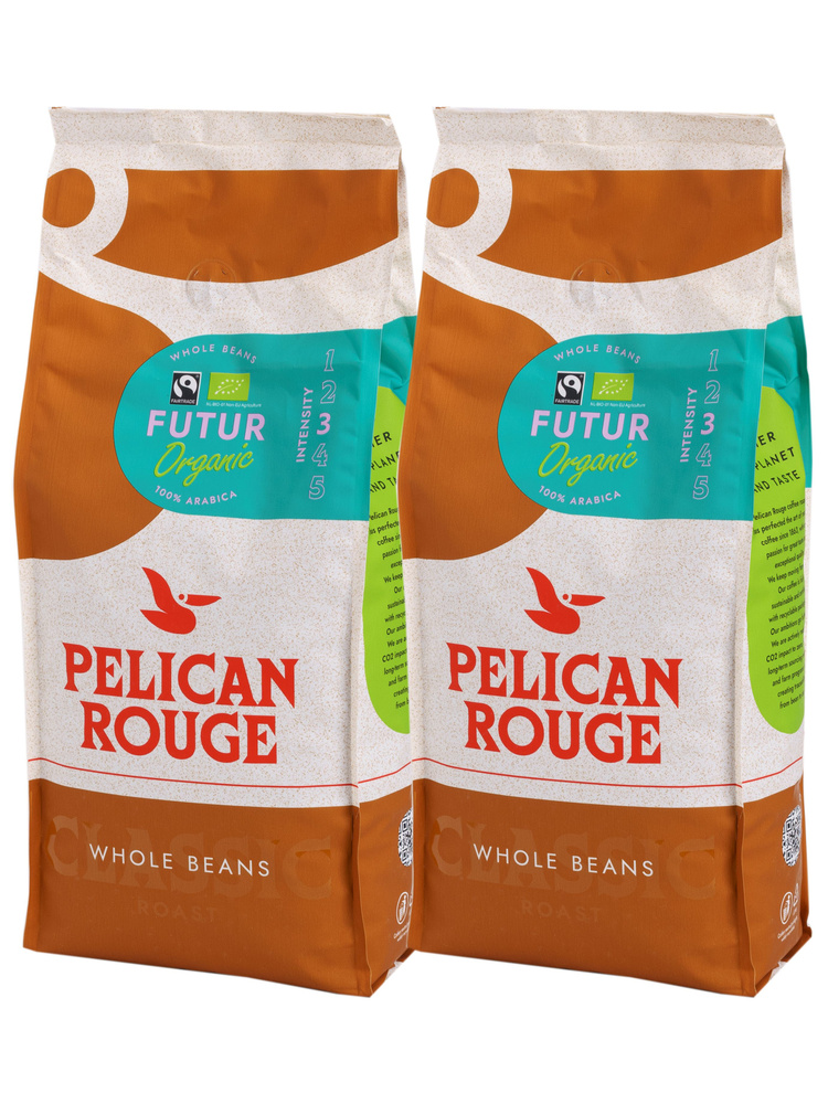 Кофе в зернах PELICAN ROUGE "FUTUR" Organic, набор из 2 шт. по 1 кг #1