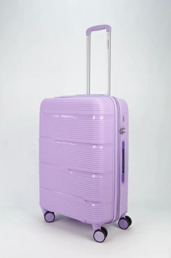 Impreza чемодан для туризма и путешествий (7003), размер M, лавандовый  #1