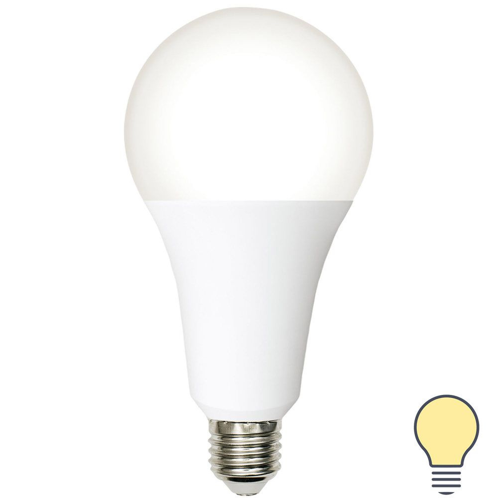 Лампа светодиодная Volpe E27 210-240 В 30 Вт груша матовая 3000 лм теплый белый свет  #1