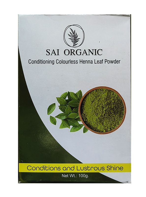 Conditioning Colourless Henna Leaf Powder, Sai Organic (Кондиционирующий бесцветный порошок листьев хны, #1