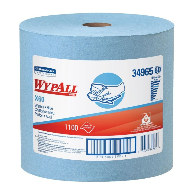 Салфетка хозяйственная Kimberly-Clark Wypall x60 (34x31.5см) нетканое полотно, 1100 листов в рулоне (34965) #1