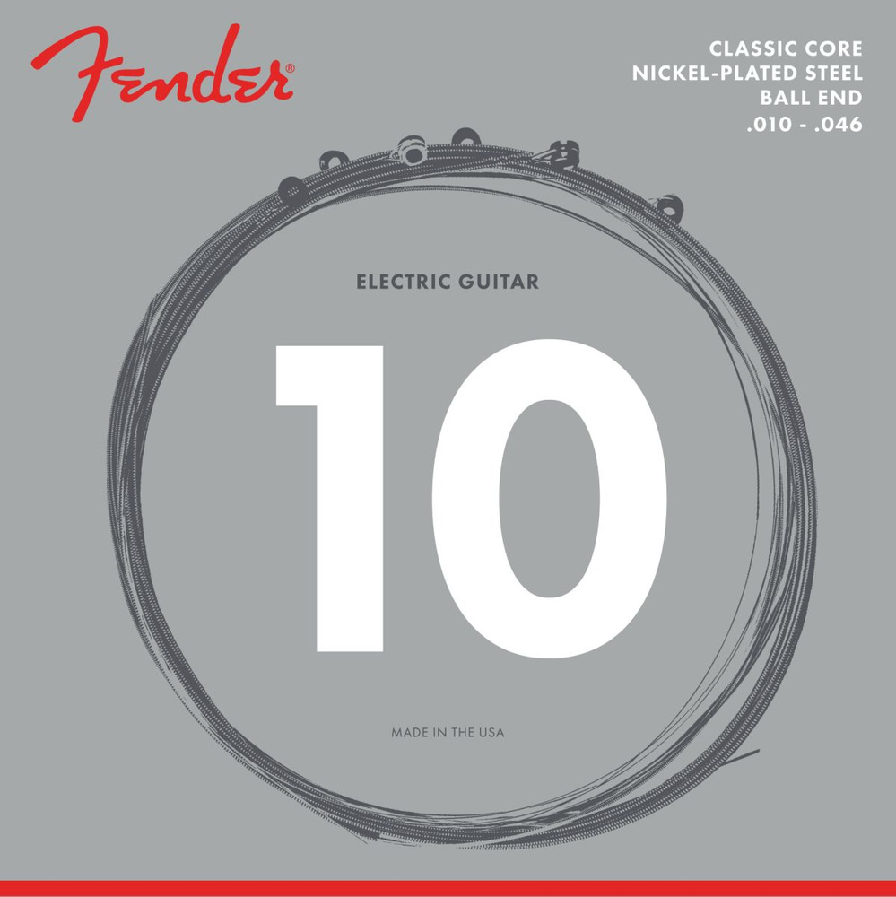 Струны для электрогитары Fender Classic Core Electric Guitar Strings, 255R, Nickel-Plated Steel, Ball #1