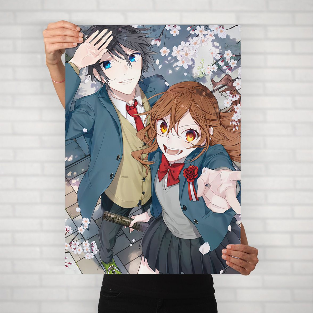 Плакат на стену для интерьера Хоримия (Horimiya - Хори и Миямура 2) - Постер по аниме формата А2 (42x60 #1
