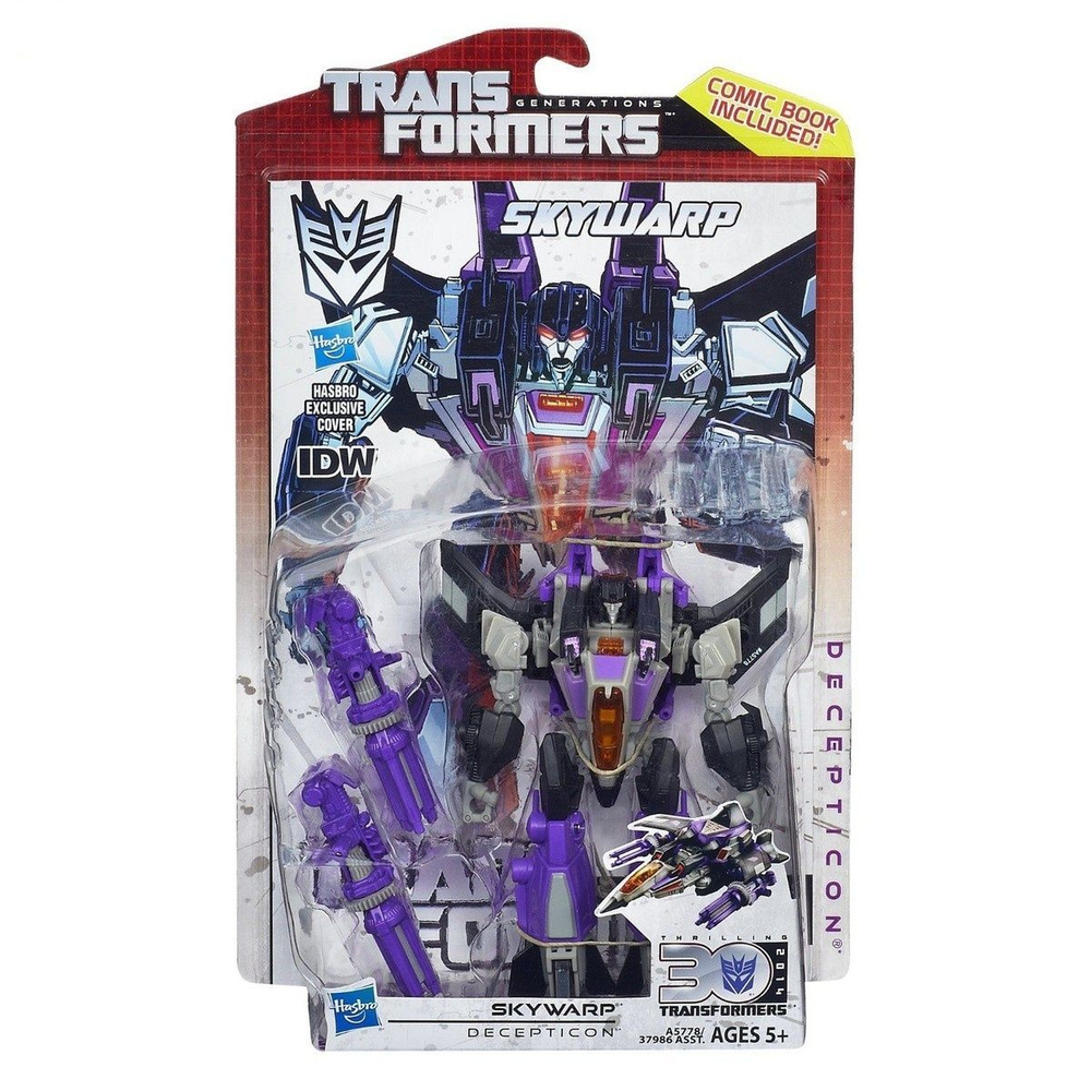 Трансформеры игрушки Hasbro 2014 Transformers Thrilling 30 Deluxe Class Decepticon Skywarp  #1