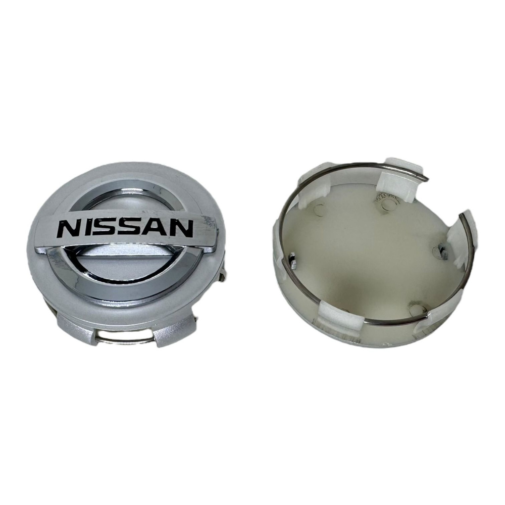 Колпачки заглушки на литые диски c логотипом НИССАН NC006 - 60/57/14, 1 шт  #1