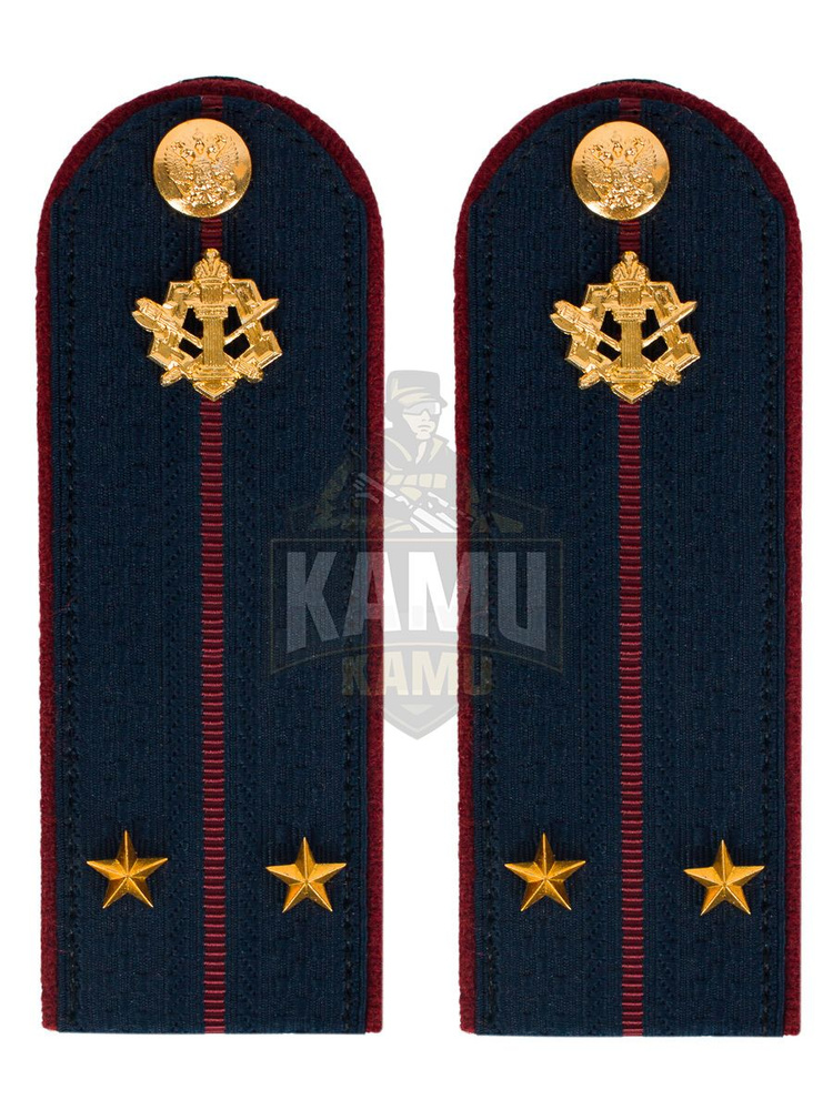 Погоны ФСИН на куртку картон (в сборе) укомплектованные с фурнитурой звание Лейтенант  #1