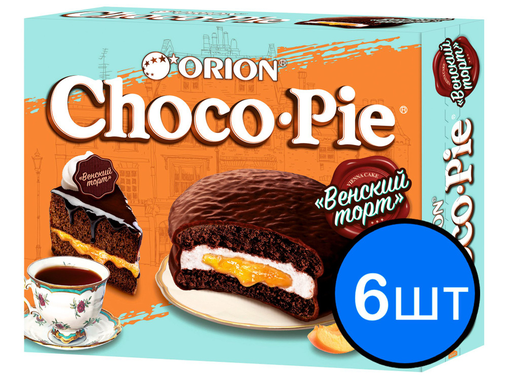 Печенье "ORION ChocoPie" Венский торт, 360г х 6шт #1