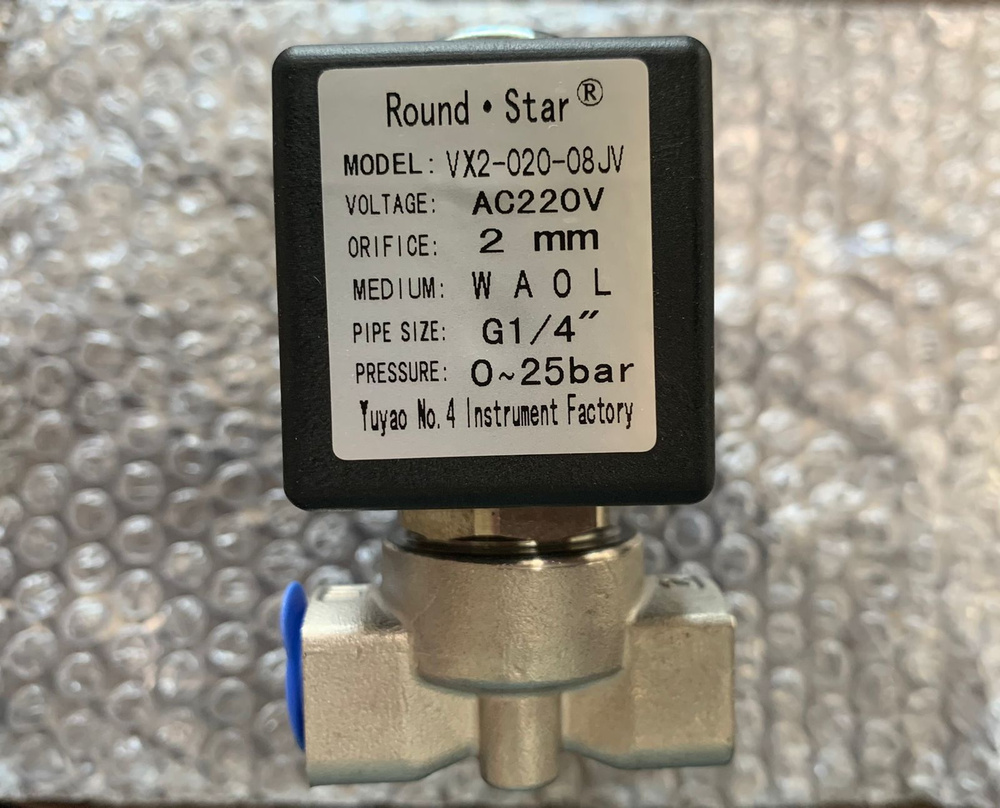 Электромагнитный клапан из нержавеющей стали 25 бар 1/4" AC220V Нормально закрытый ( закрытый когда нет #1