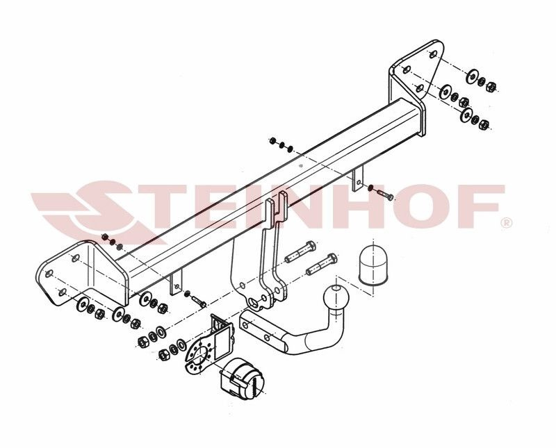 Фаркоп на BMW 7-Series E65/E66 05/2005-2008 (паспорт и сертификат в комплекте)(без электрики) Steinhof.B-047 #1