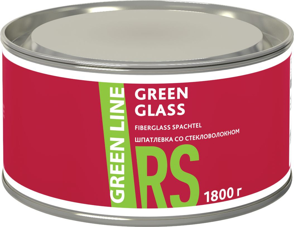 Шпатлевка автомобильная GREEN LINE Glass со стекловолокном 1800г  #1