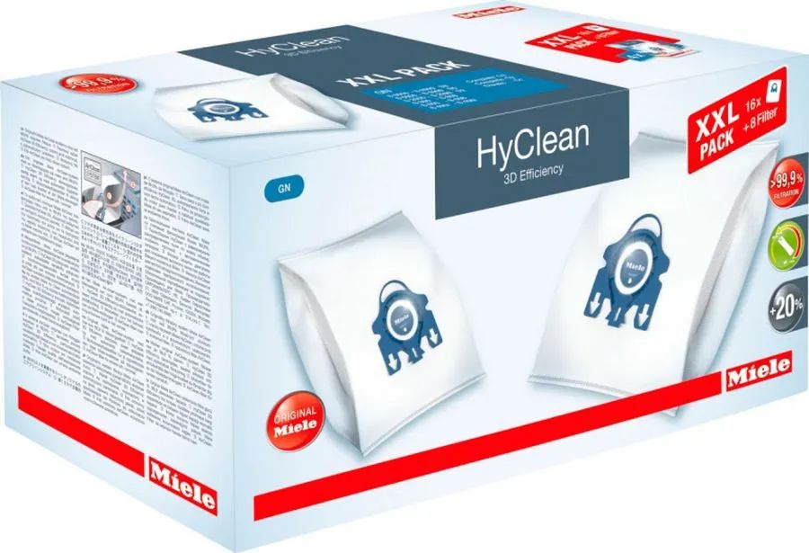 Мешки-пылесборники для пылесосов Miele HyClean 3D Efficiency GN XXL PACK. 16шт.  #1