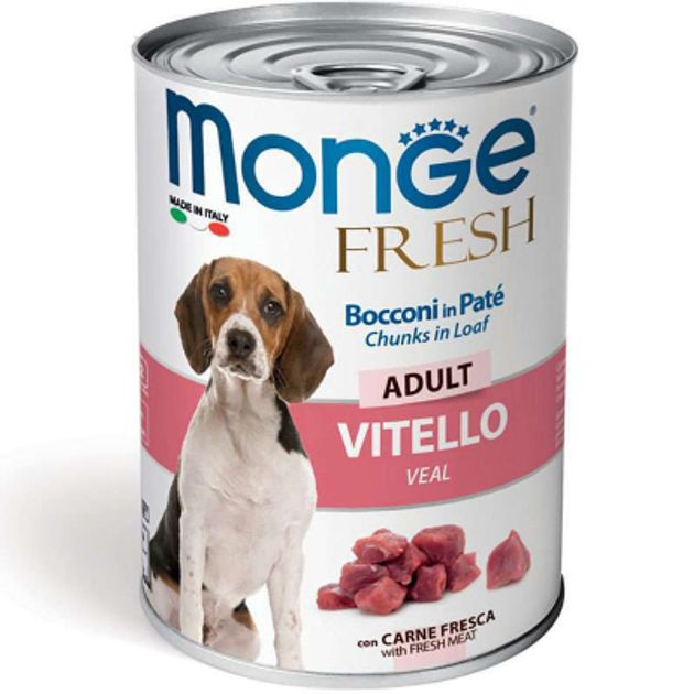 Monge Dog Fresh корм влажный (мясной рулет) для взрослых собак всех пород, телятина (12шт в уп), 400 #1