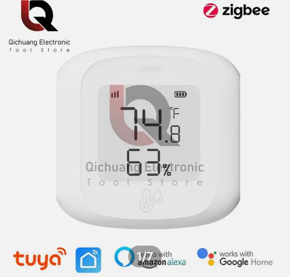 Датчик температуры.ZIGBEE. Гигрометр . Умный датчик температуры и влажности.+Батарейка  #1