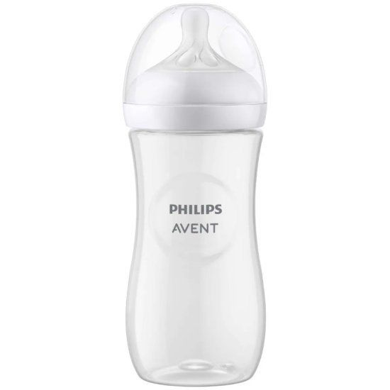 Бутылочка для кормления Philips 330 мл, 1 шт, серия NATURAL Response, пластик  #1