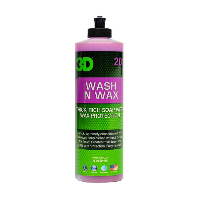 3D Wash N Wax pH-нейтральный ручной шампунь с воском, 473мл #1