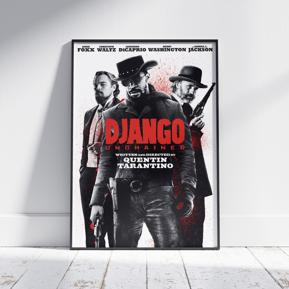 Плакат на стену для интерьера Тарантино (Джанго освобожденный 5) - Постер по фильму формата А3 (30x42 #1