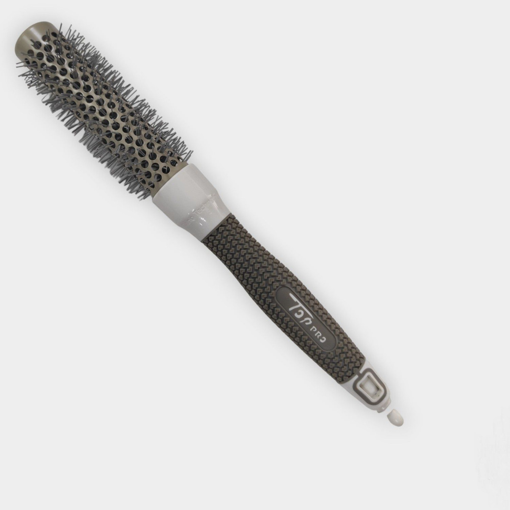 Термобрашинг, расческа профессиональная для укладки волос 20мм, с делителем, серый  #1