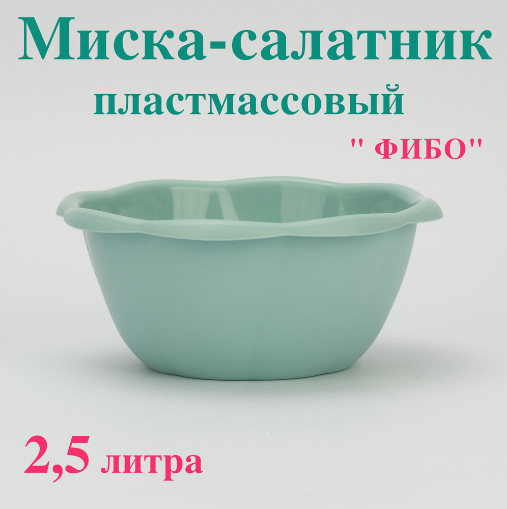 Миска пластмассовая пищевая Фибо 2,5 литра #1