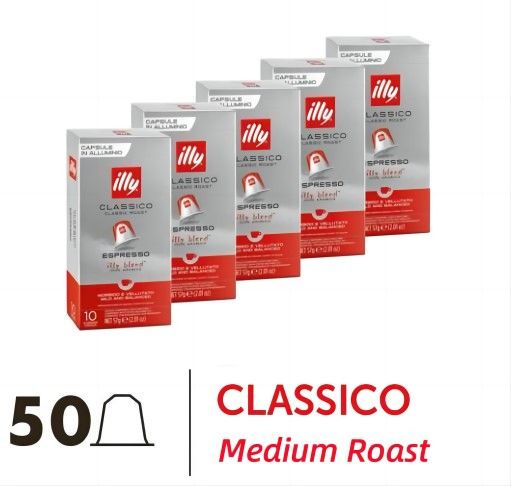 Кофе капсульный illy Classico Espresso, для системы Nespresso,50 шт #1