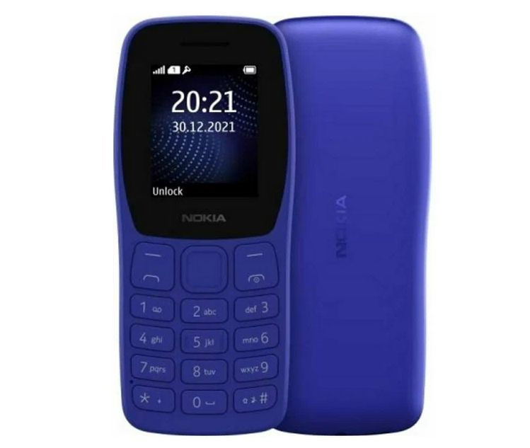 Nokia Мобильный телефон Сотовый телефон Nokia 105DS, синий #1