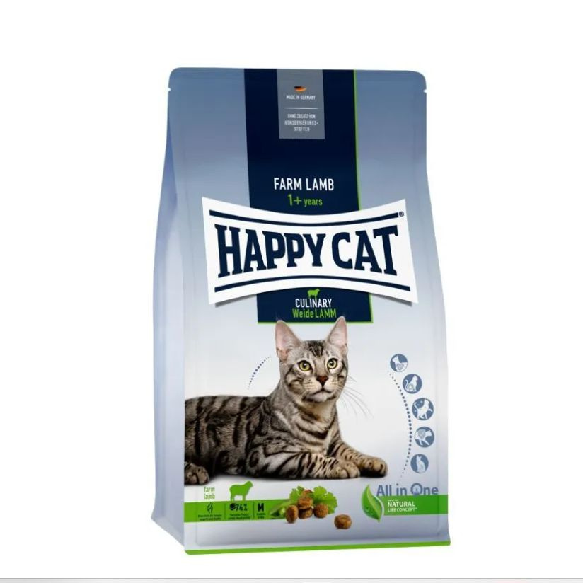 Happy Cat Culinary Weide-Lamm - Сухой корм для взрослых кошек с ягненком, вкусным горошком и нежным кориандром, #1