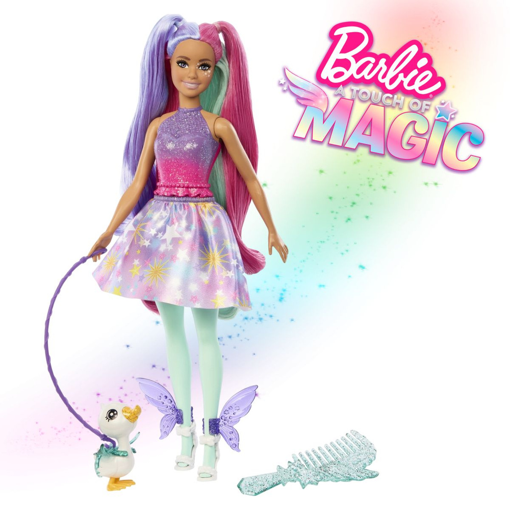 Кукла Barbie Magic HLC35/HLC34 фея - прикосновение волшебства Барби Mattel  #1