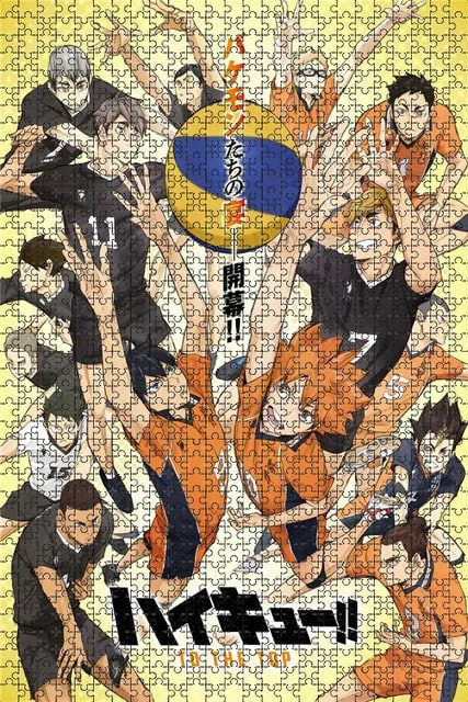 Пазл по аниме Волейбол (Haikyuu!!) - Команда на 1000 деталей 750x500 mm  #1