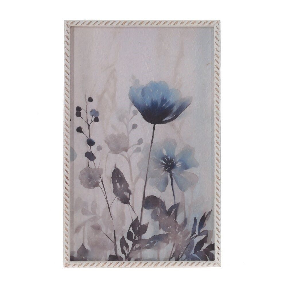 Панно "Голубые цветы", L 31 W 3 H 48,5 см #1