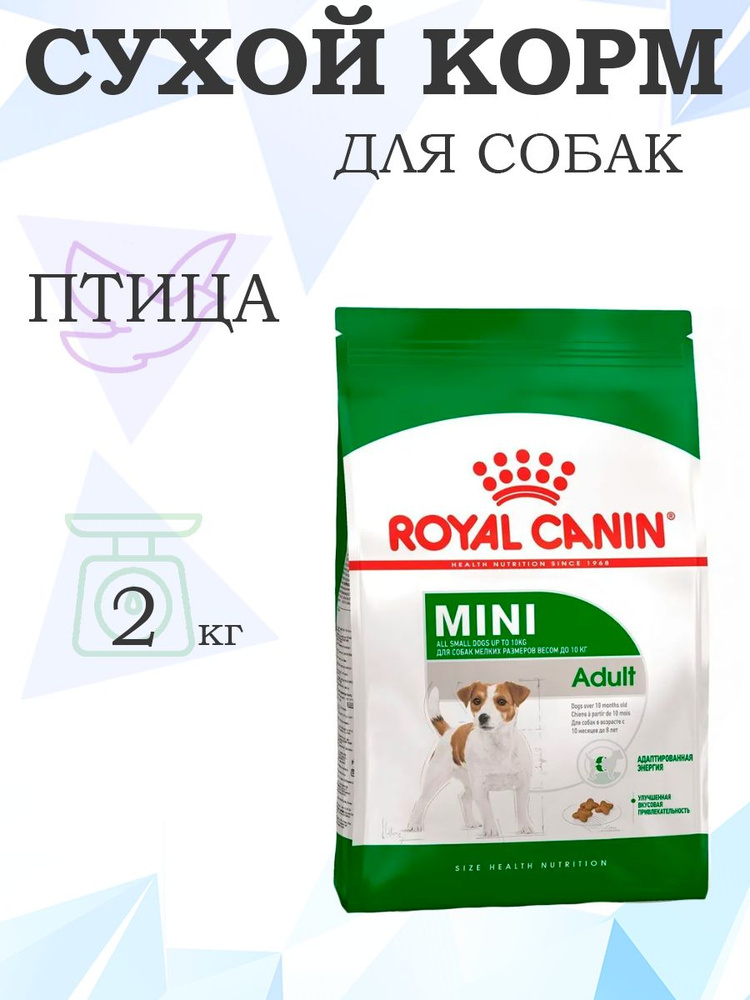 Royal Canin Mini Adult / Сухой корм Роял Канин Мини Эдалт для взрослых собак Мелких пород в возрасте #1