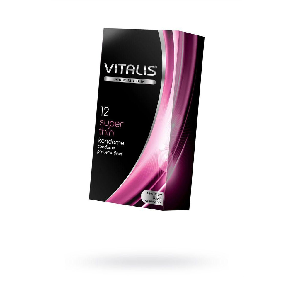 Презервативы Vitalis, premium, ультратонкие, 18 см, 5,3 см, 12 шт. #1