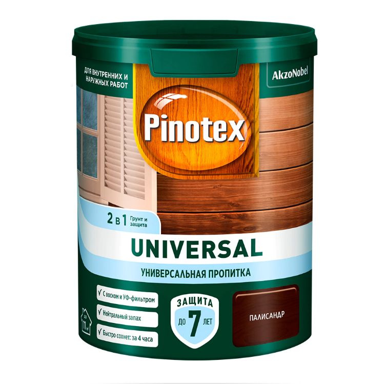 Пропитка универсальная акриловая Pinotex Universal 0,9 л палисандр  #1