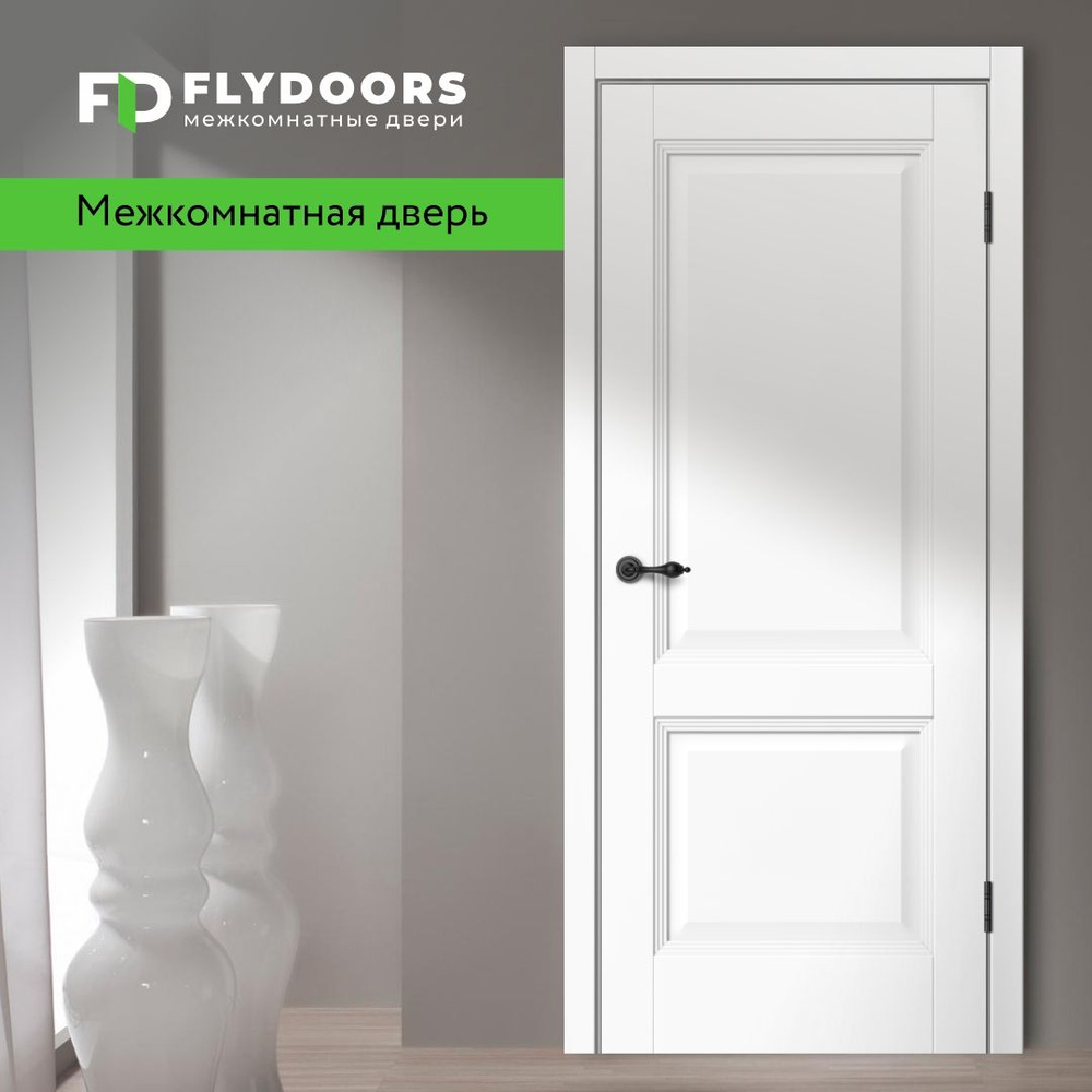 Дверь межкомнатная FLYDOORS комплект Коллекции AURA MONE M72 Белый, 700*2000  #1