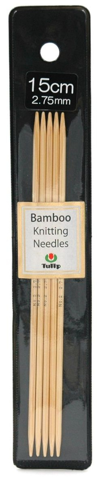 Спицы чулочные бамбуковые "Bamboo" 2,75 мм, 15 см, Tulip, KND060275 #1