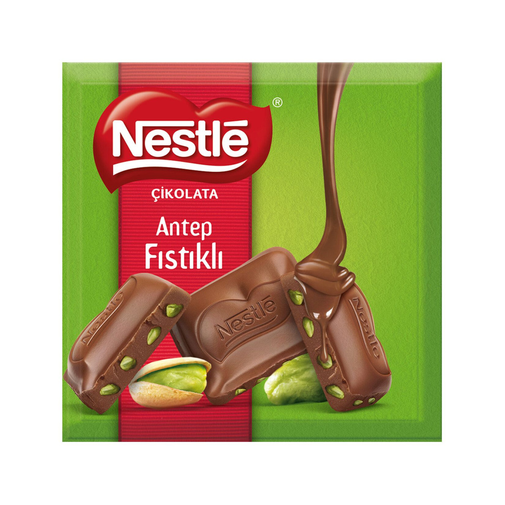 Шоколадная плитка Nestle Молочный шоколад и фисташка, 60 г #1