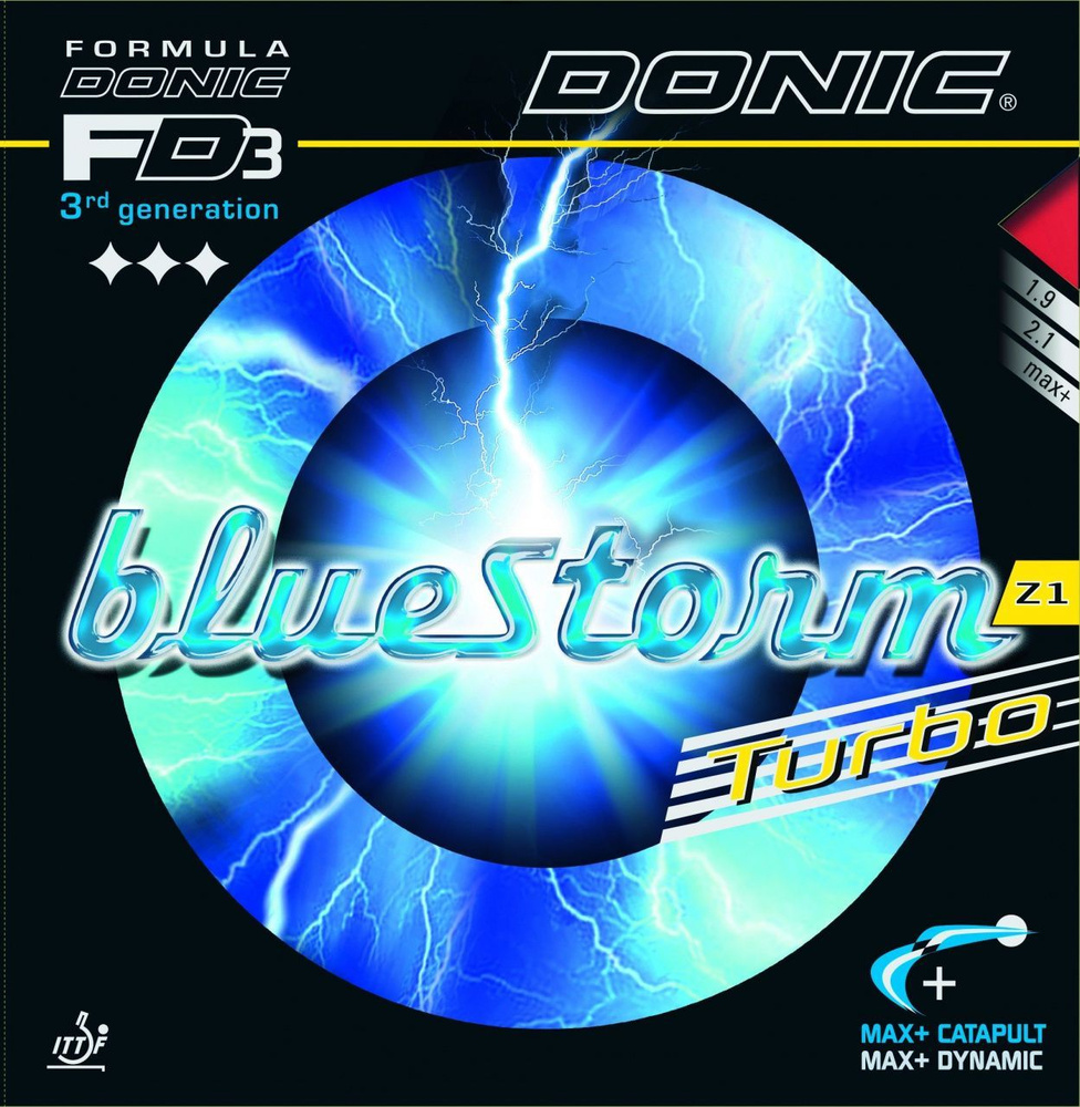 Накладка DONIC Bluestorm Z1 Turbo, красная, 2.1 #1