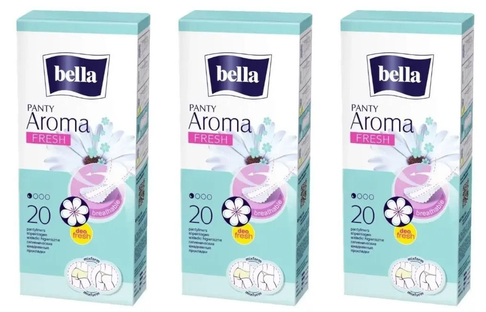 Bella Прокладки ежедневные Panty Aroma Fresh, 20 шт, 3 уп #1