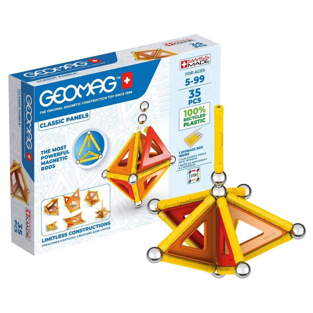 Конструктор магнитный Geomag Классик, пластины, 35 эл. #1