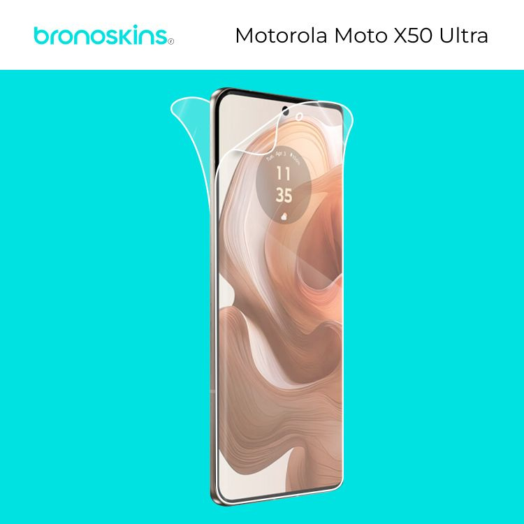 Защитная бронированная пленка на экран Motorola Moto X50 Ultra (Матовая)  #1