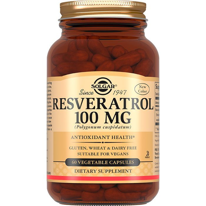 Solgar, Resveratrol "Ресвератрол", 100 мг, 60 капсул #1