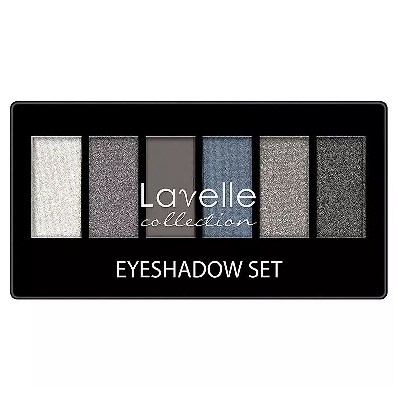 Тени для век Lavelle Eyeshadow Set, 6 цветов, тон: 02 серо-голубой, 40 г  #1