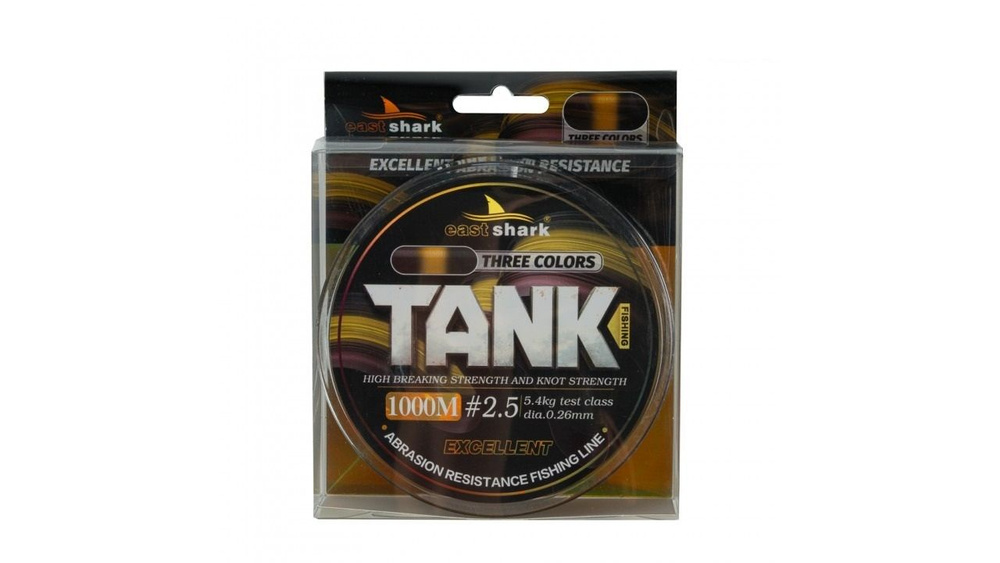 Леска 1000м EastShark TANK three colors 0,37 мм #1