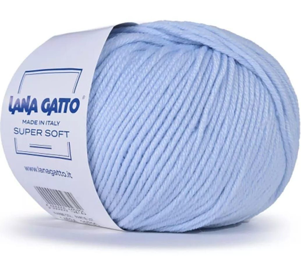 Пряжа Lana Gatto Super soft, мериносовая шерсть, комплект 1 шт. 50 гр/125м  #1