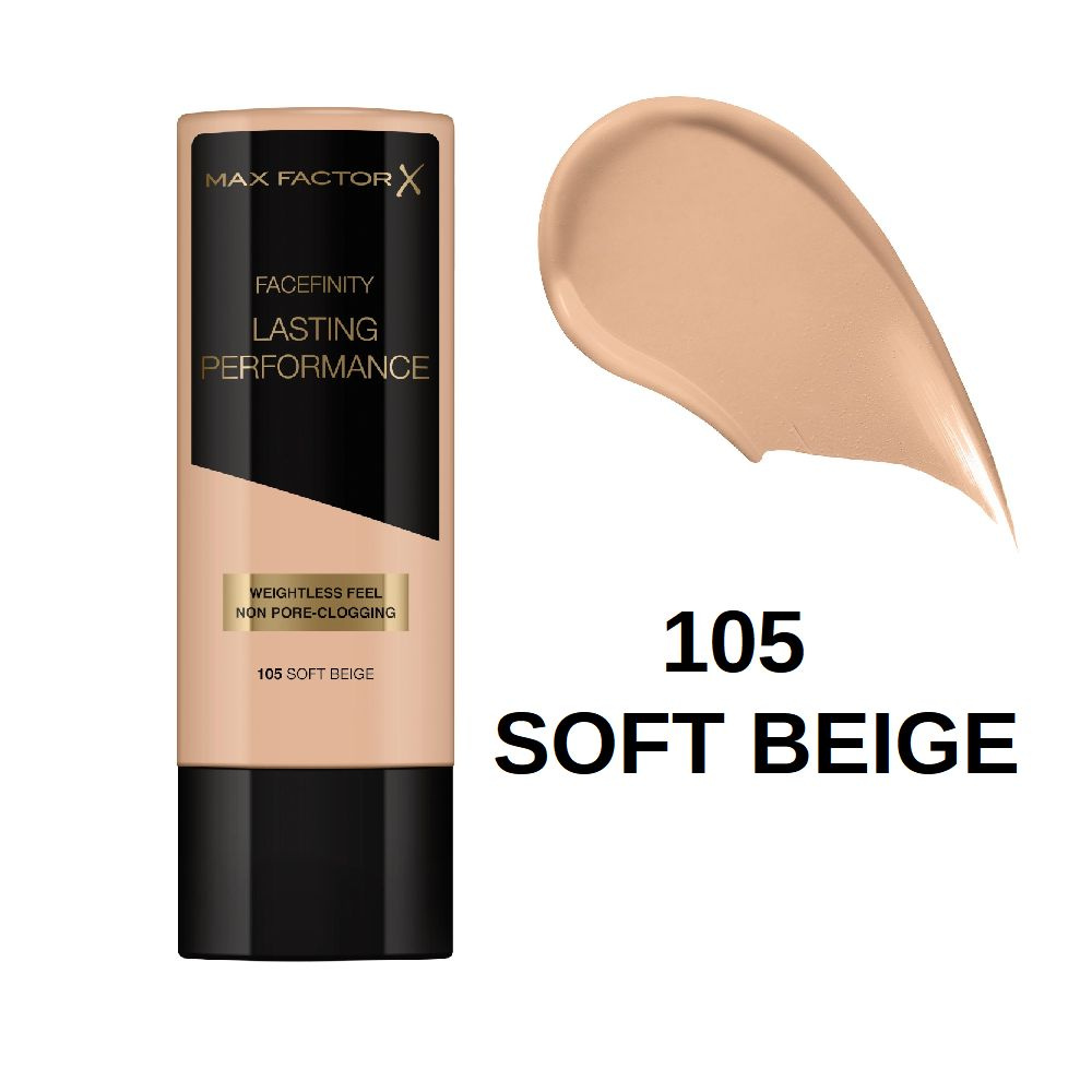 Тональная основа Max Factor Lasting Performance 105 Soft Beige, 35 г #1